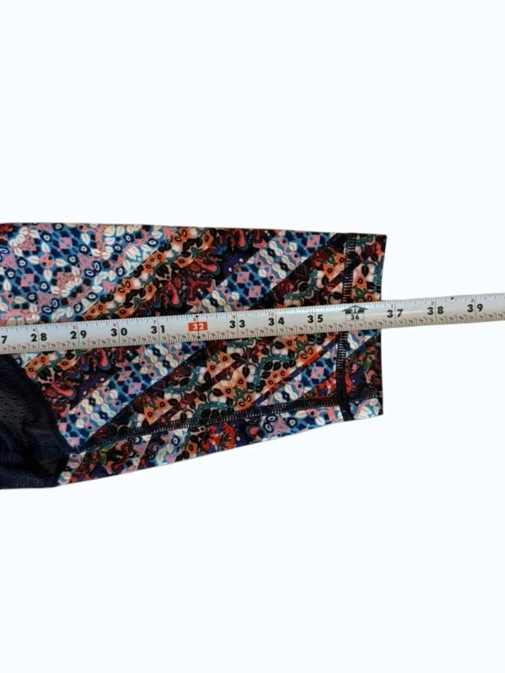 Athleta Women's XL Tall Leggings Multicolor Printed Colorblock Athletic Workout